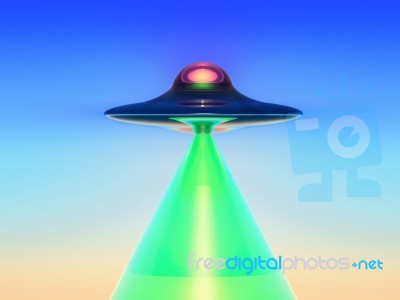 Green Ray Stock Image