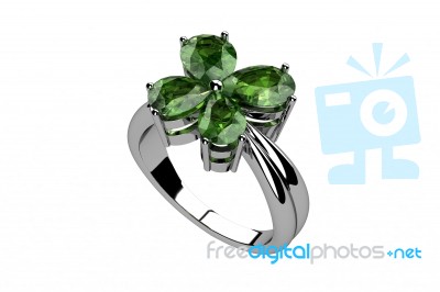 Green Ring Stock Image