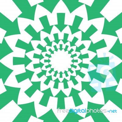 Green Round Arrows Background Stock Image