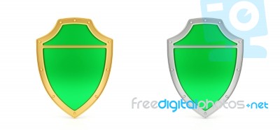 Green Shield Stock Image