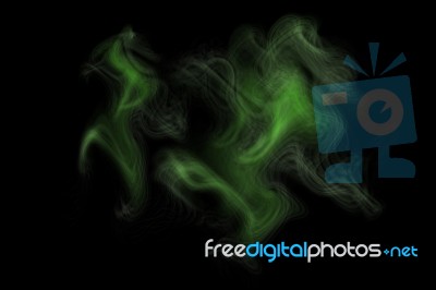 Green Smoke Background Stock Image