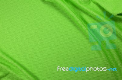 Green Sport Fabric Texture Stock Photo