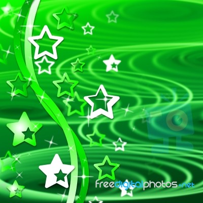 Green Swirl Means Backgrounds Abstract And Template Stock Image