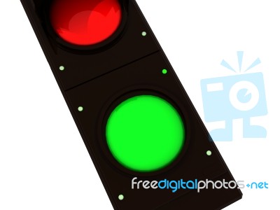 Green Traffic Light Stock Image