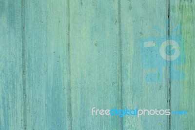 Green Wooden Plank Texture As Background Stock Photo