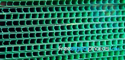 Green Woven Metallic Grunge Grid Striped Abstract Background,sensitive Focus Stock Photo