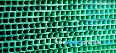 Green Woven Metallic Grunge Grid Striped Abstract Background,sensitive Focus Stock Photo