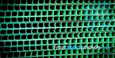 Green Woven Metallic Grunge Grid Striped Abstract Background,sensitive Focus Stock Photo