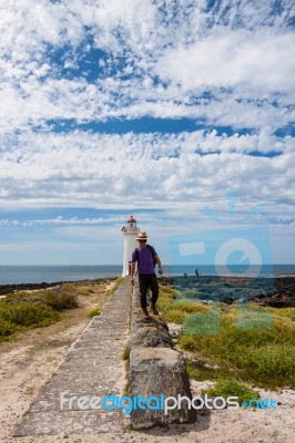 Griffiths Island Lighthouse Stock Photo