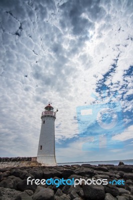 Griffiths Island Lighthouse Stock Photo