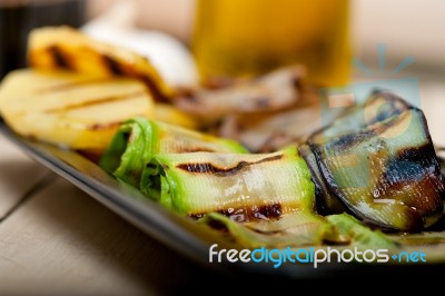 Grilled Assorted Vegetables Stock Photo