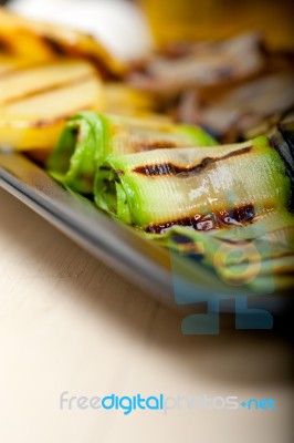 Grilled Assorted Vegetables Stock Photo