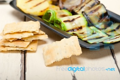 Grilled Assorted Vegetables Stock Photo