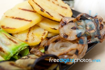 Grilled Assorted Vegetables Stock Photo