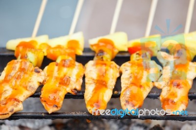 Grilled Chicken Stock Photo