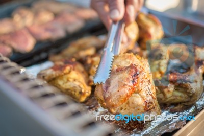 Grilled Chicken Stock Photo