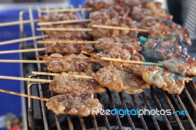 Grilled Pork Stock Photo