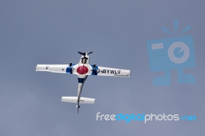 Grob 115e Tutor T1 Aerial Display At Biggin Hill Airshow Stock Photo