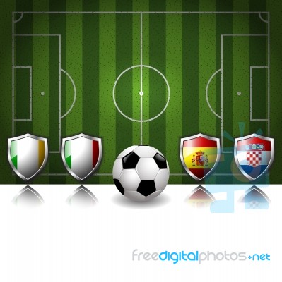 Group C Of 2012 Europe Soccer Stock Image