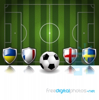 Group D Of 2012 Europe Soccer Stock Image