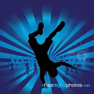 Group Music Dance People Stock Image