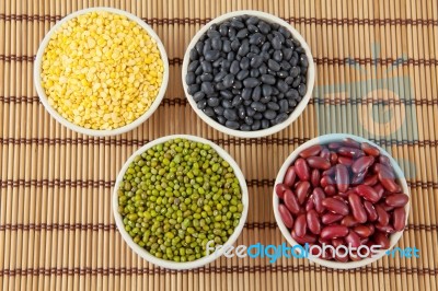 Group Of Beans Stock Photo