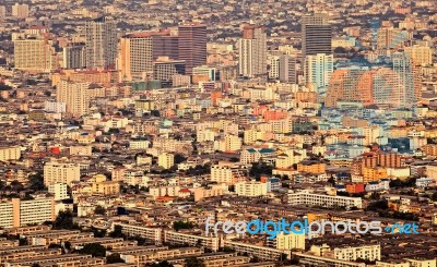 Group Of Buildings In Bangkok, Thailand Stock Photo