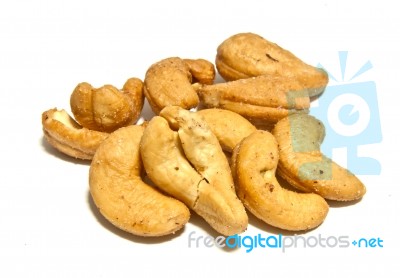 Group Of Cashews Stock Photo