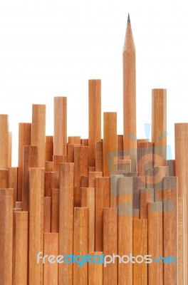 Group Of Pencils Stock Photo