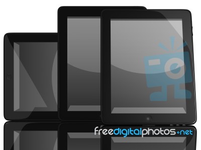 Group Of Tablet Computers Stock Image