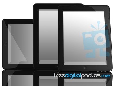 Group Of Tablet Computers Stock Image