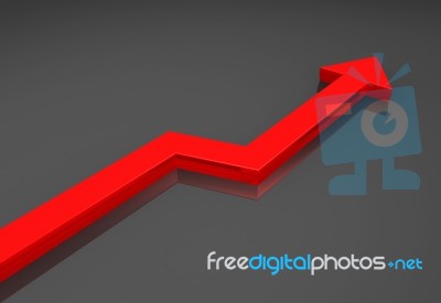 Growing Arrow Stock Image