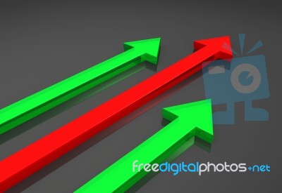 Growing Arrow Stock Image