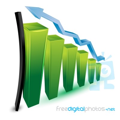 Growing Business Graph Stock Image