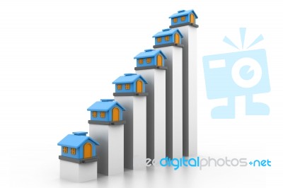 Growing Home Sale Stock Image