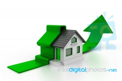 Growing Home Sales Stock Image