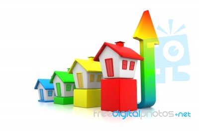 “growing Real Estate Chart” Stock Image