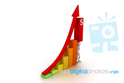 Growth Chart Concept Stock Image