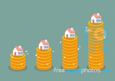 Growth In Real Estate Concept Stock Image