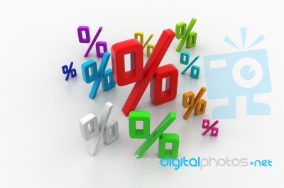 Growth Percentage Stock Image