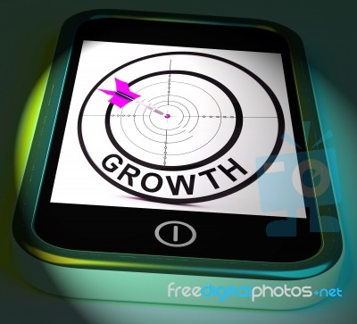 Growth Smartphone Displays Expansion  And Advancement Through In… Stock Image