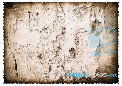 Grunge Cracked Wall Vintage Background Stock Photo