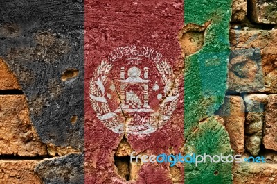 Grunge Flag Of Afghanistan Stock Photo