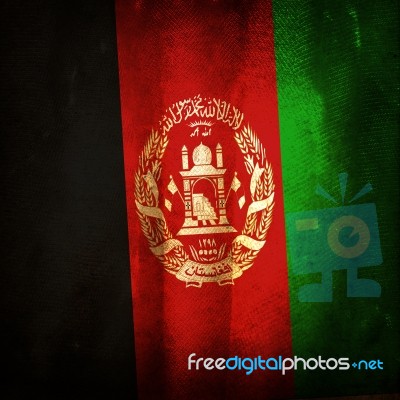 Grunge Flag Of Afghanistan  Stock Photo