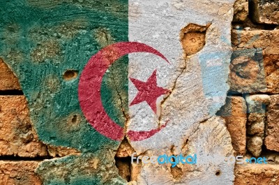 Grunge Flag Of Algeria Stock Photo