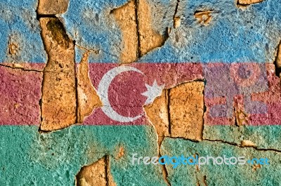 Grunge Flag Of Azerbaijan Stock Photo