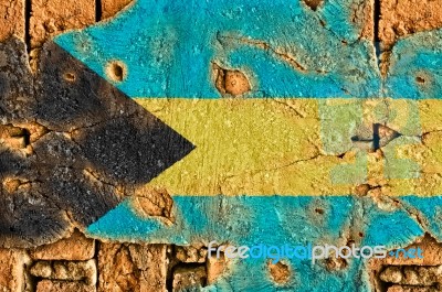 Grunge Flag Of Bahamas Stock Photo