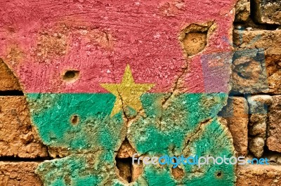 Grunge Flag Of Burkina Faso Stock Photo