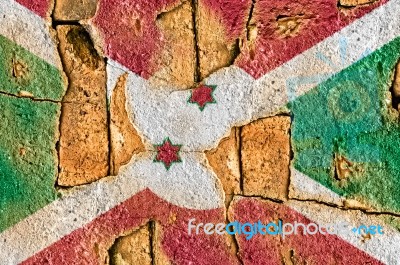 Grunge Flag Of Burundi Stock Photo