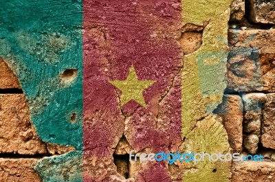 Grunge Flag Of Cameroon Stock Photo